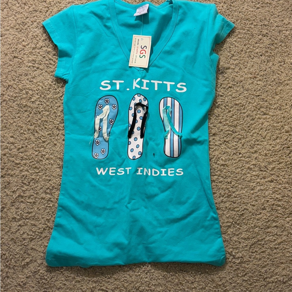Turquoise St. Kitts West Indies T-Shirt